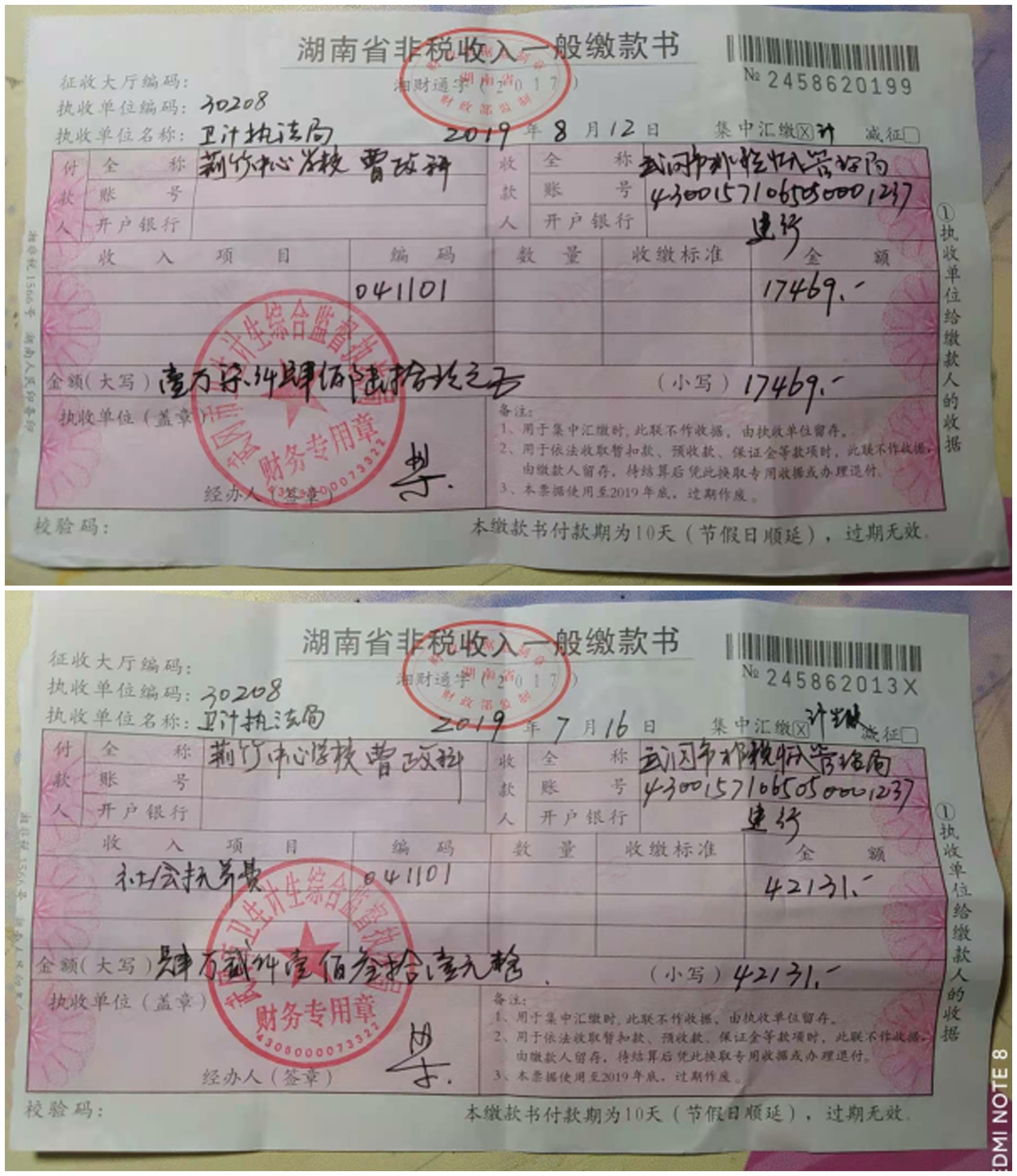 洞口县高沙镇政府违法收取计划生育社会抚养费