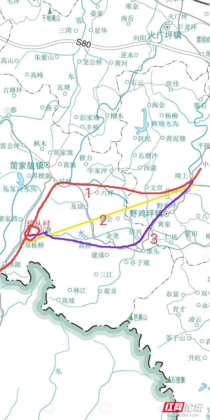 关于邵东市规划新建s227省道简家陇镇境内线路走向的建议