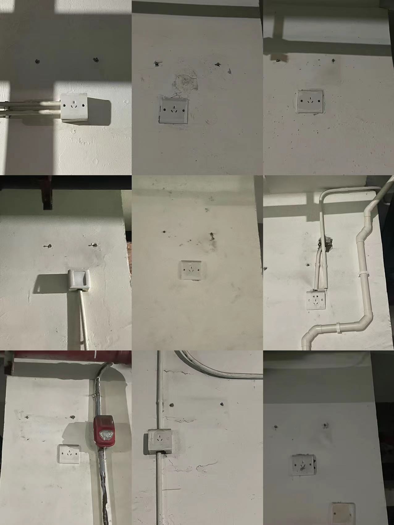 湘江新区米兰春天小区地下车库应急照明灯被损坏,物业公司未安装