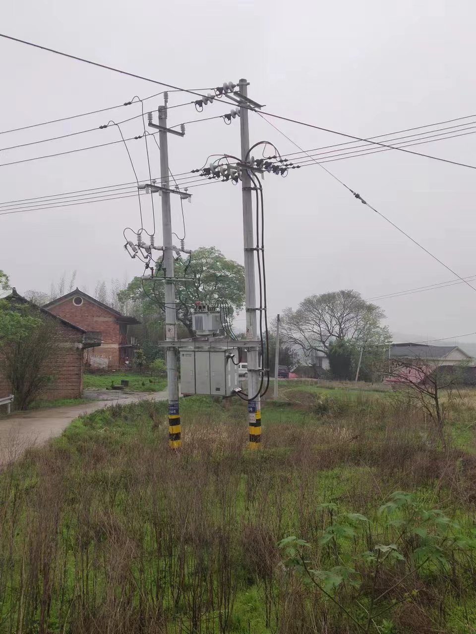 祁阳市华羊村21组基本农田被非法侵占架设电力变压器